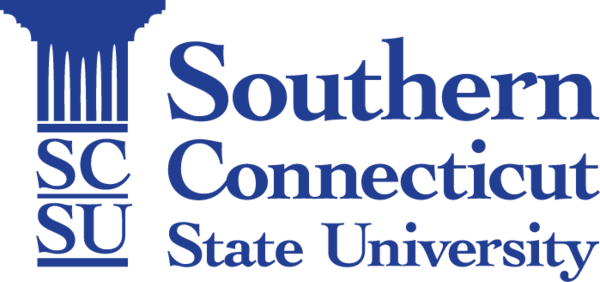 Southern Connecticut State University's dark blue logo. 